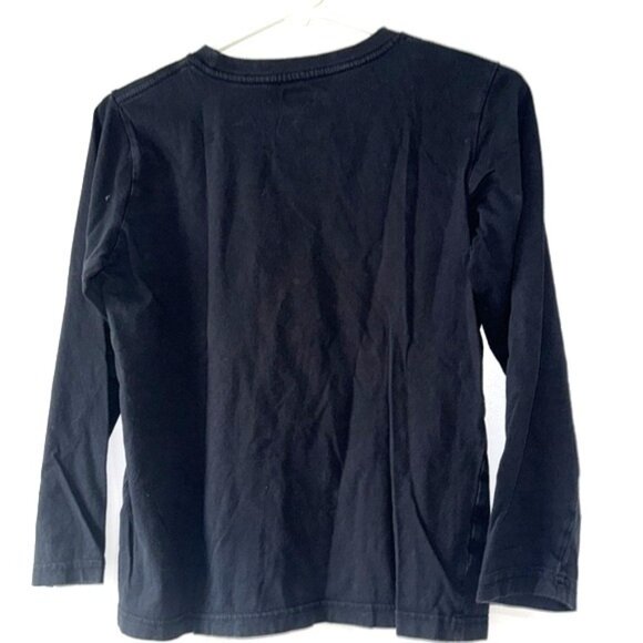 Levis Boys Long Sleeve Logo T-Shirt Black Crew Neck Cotton Size 14/16 - Picture 5 of 5